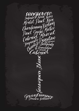 Wine Types Guide Glass