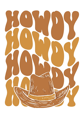 Howdy cowboy in white