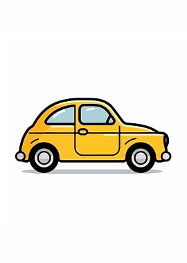 Yellow Car Minimalist