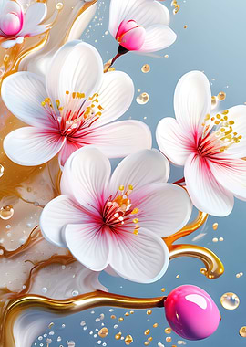 Pink Cherry Blossom flower