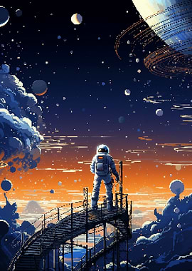 Space Inspirational Pixel