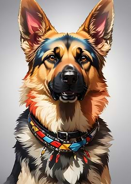 German Shepherd Poster