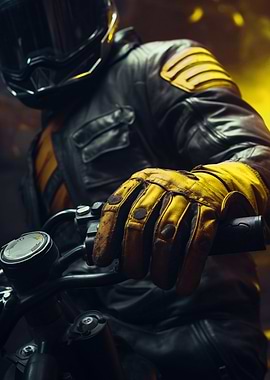 Motorcycle Rider Closeup