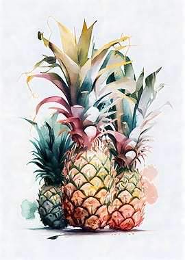 Colorful Tropical Ananas