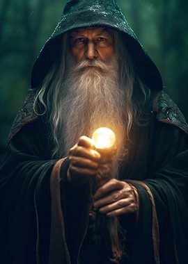 wizard controlling magic