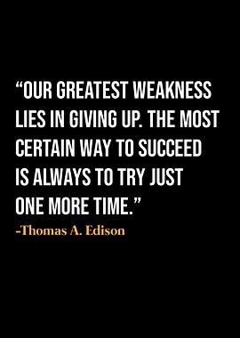 Thomas Edison Quote