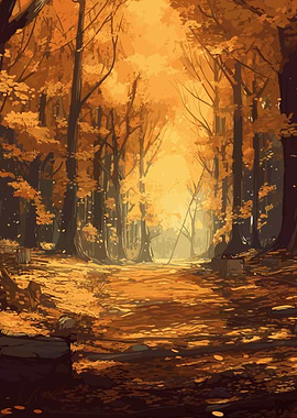 Beautiful Autumn Forest