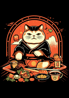 Japanese Cat Chef