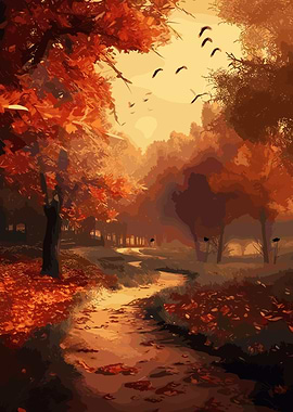 Beautiful Autumn Forest