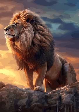 Aggressive Angry Lion