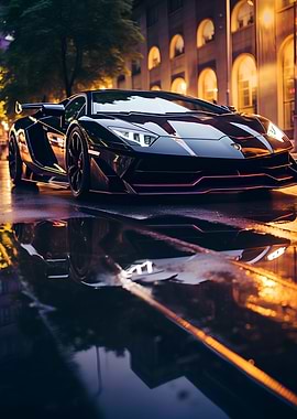 Lamborghini City Neon