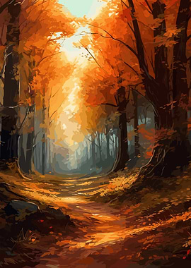 Beautiful Autumn Forest