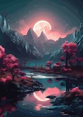 Cherry Blossom Japan Art