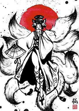 Japanese Kitsune spirit