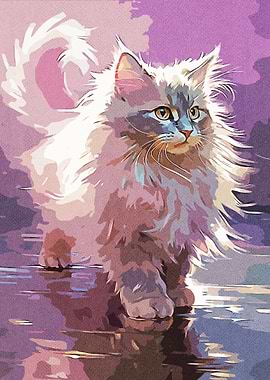 Painting Vintage Cat