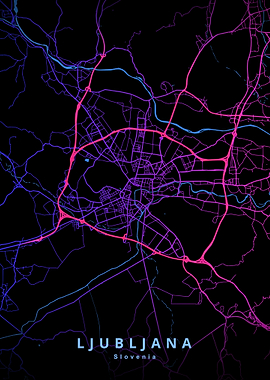 Ljubljana Slovenia Mapa