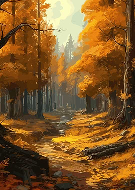 Beautiful Autumn Forest