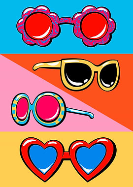 Retro sunglasses party