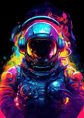 Spaceman With Headphones