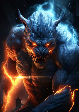 Dark Gargoyle Poster