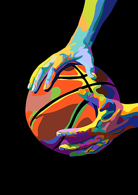 basketball pop art