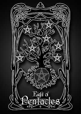 Tarot Eight of Pentacles