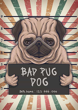 Bad Pug Dog