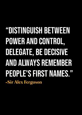 Alex Ferguson Quote