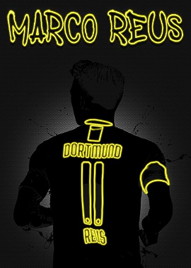 Neon Marco Reus Poster