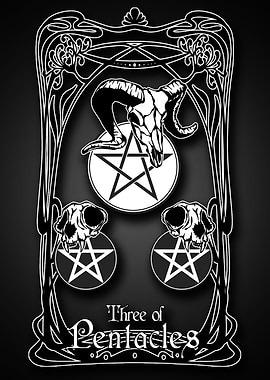 Tarot three of Pentacles