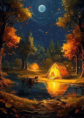 Beautiful Camping Night