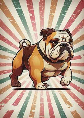 Dog Retro Illustration