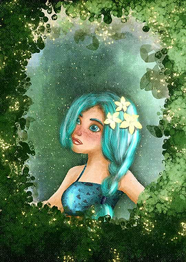 green forest girl