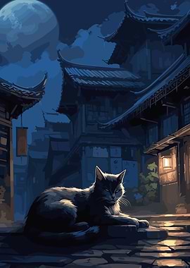 The Moon Night Cat Japan