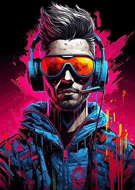 Modern Gamer With Headset