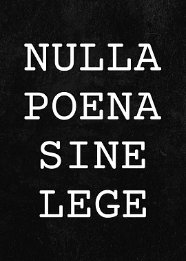 Nulla Poena Sine Lege 3