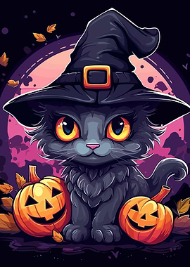 Kawaii Halloween Cat