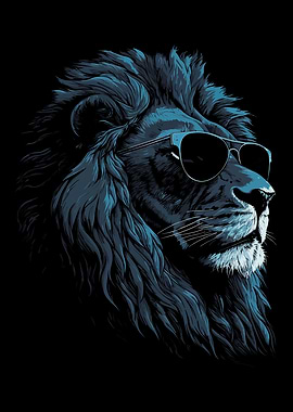 Lion Sunglasses Cool Dj