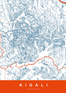 MAP KIGALI RWANDA
