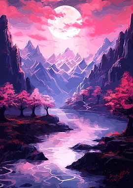 Cherry Blossom Japan Art