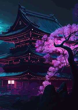 Cherry Blossom Japan Art