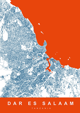 MAP DAR ES SALAAM TANZANIA