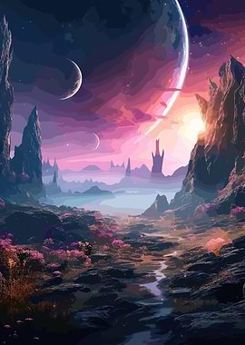 Planet Paradise Landscape