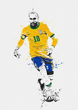 No 10 Neymar Brazil