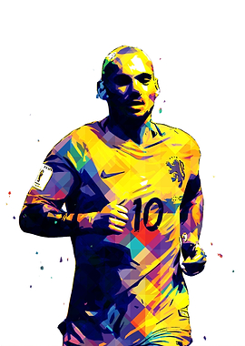 Wesley Sneijder Pop Art