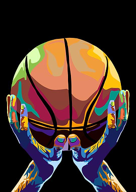 Basketball pop art