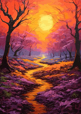 Mystical enchanted forest