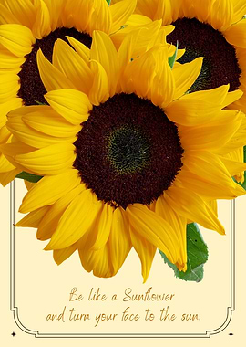 Be a sunflower