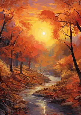 Mystical enchanted forest