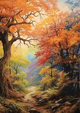 Mystical enchanted forest